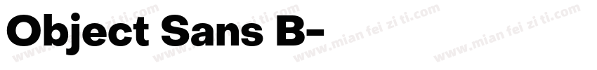 Object Sans B字体转换